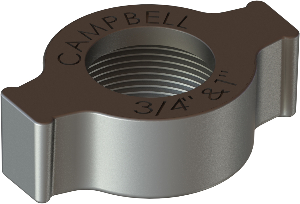 Ground Joint Wing Nut: Campbell Fittings